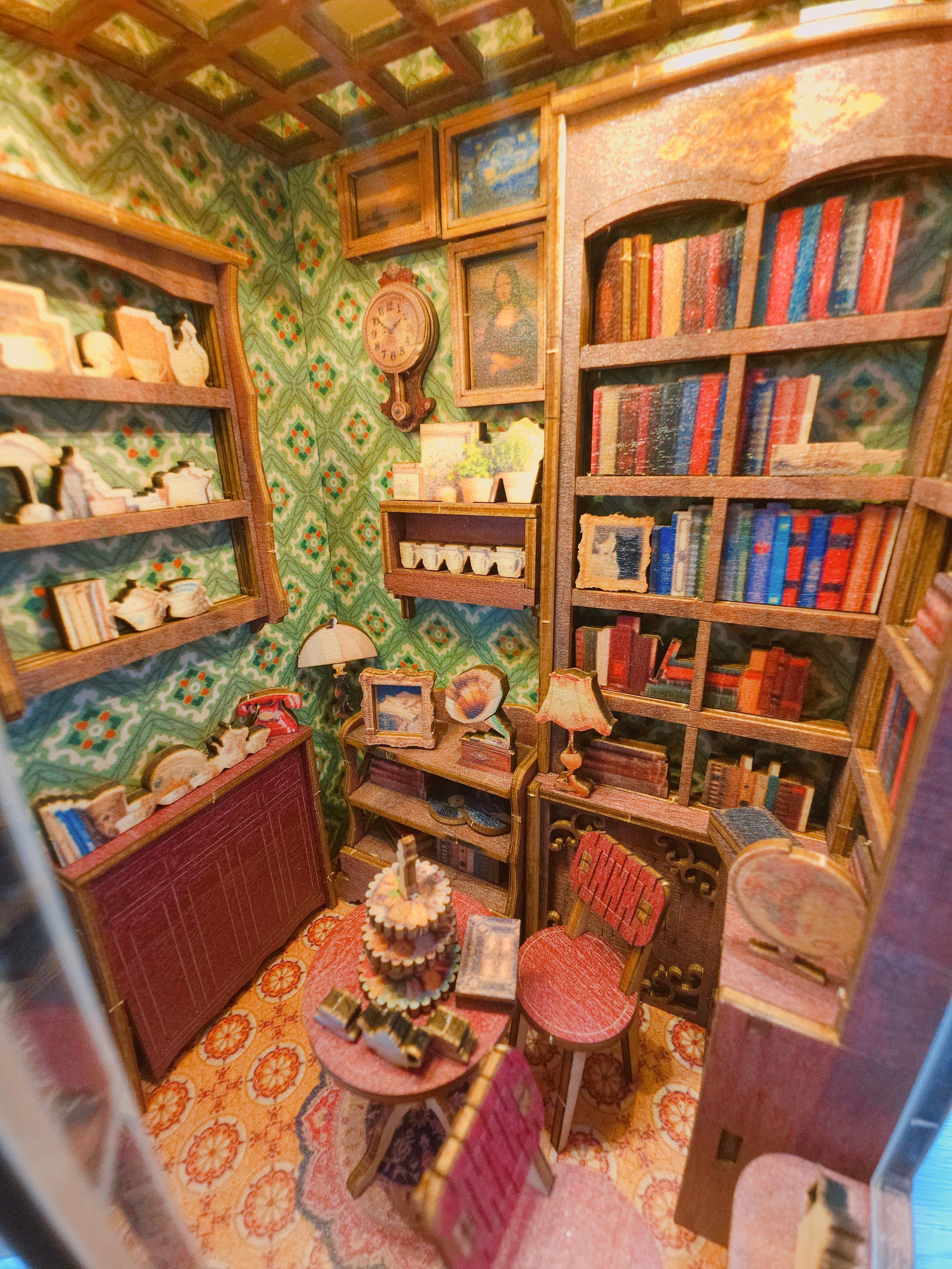 Halom Cozy Tea Library DIY Book Nook