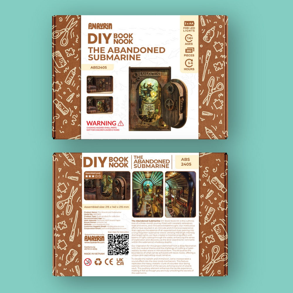 Book Nook Abandoned Submarine DIY kit