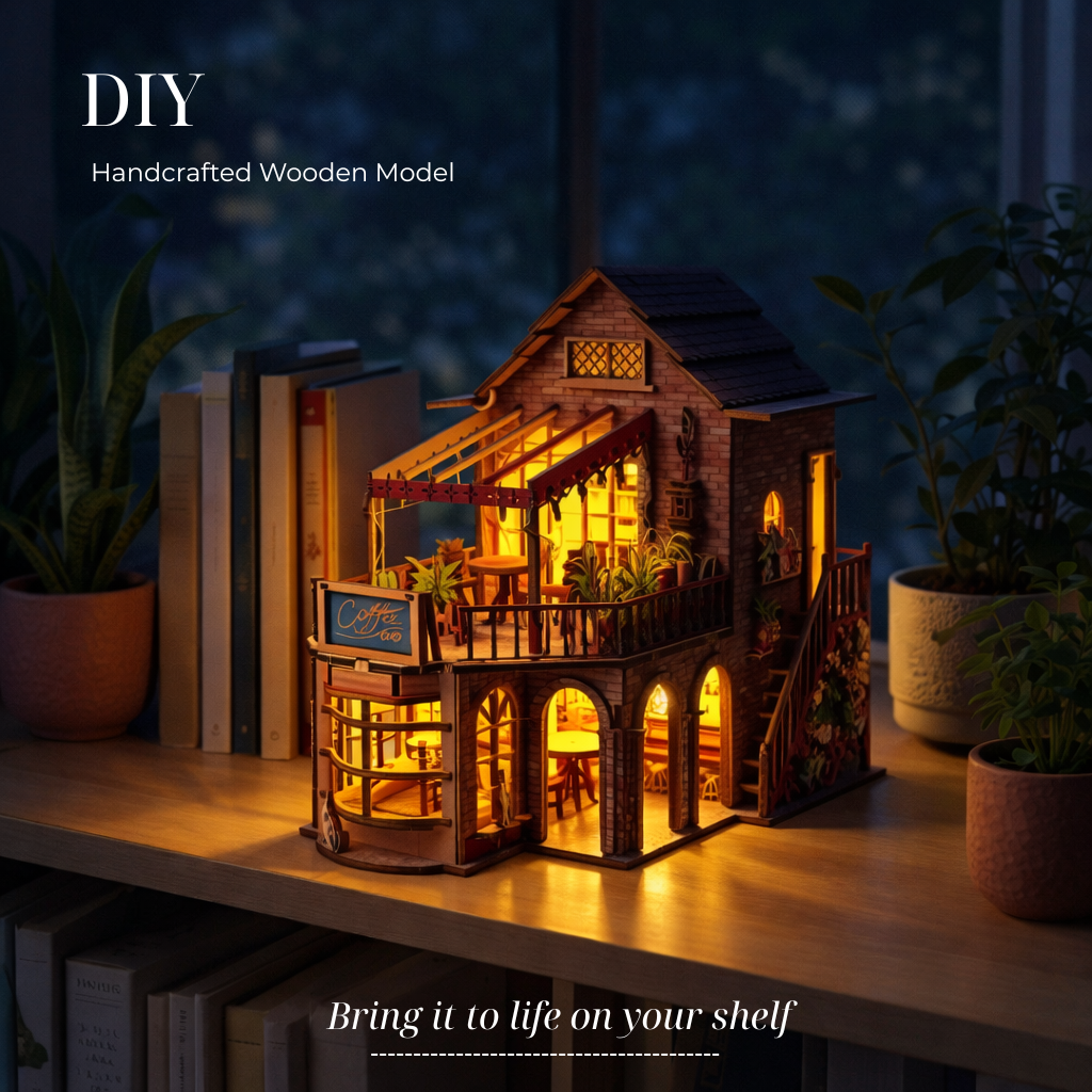 Halom Cat’s Balcony DIY Book Nook Kit
