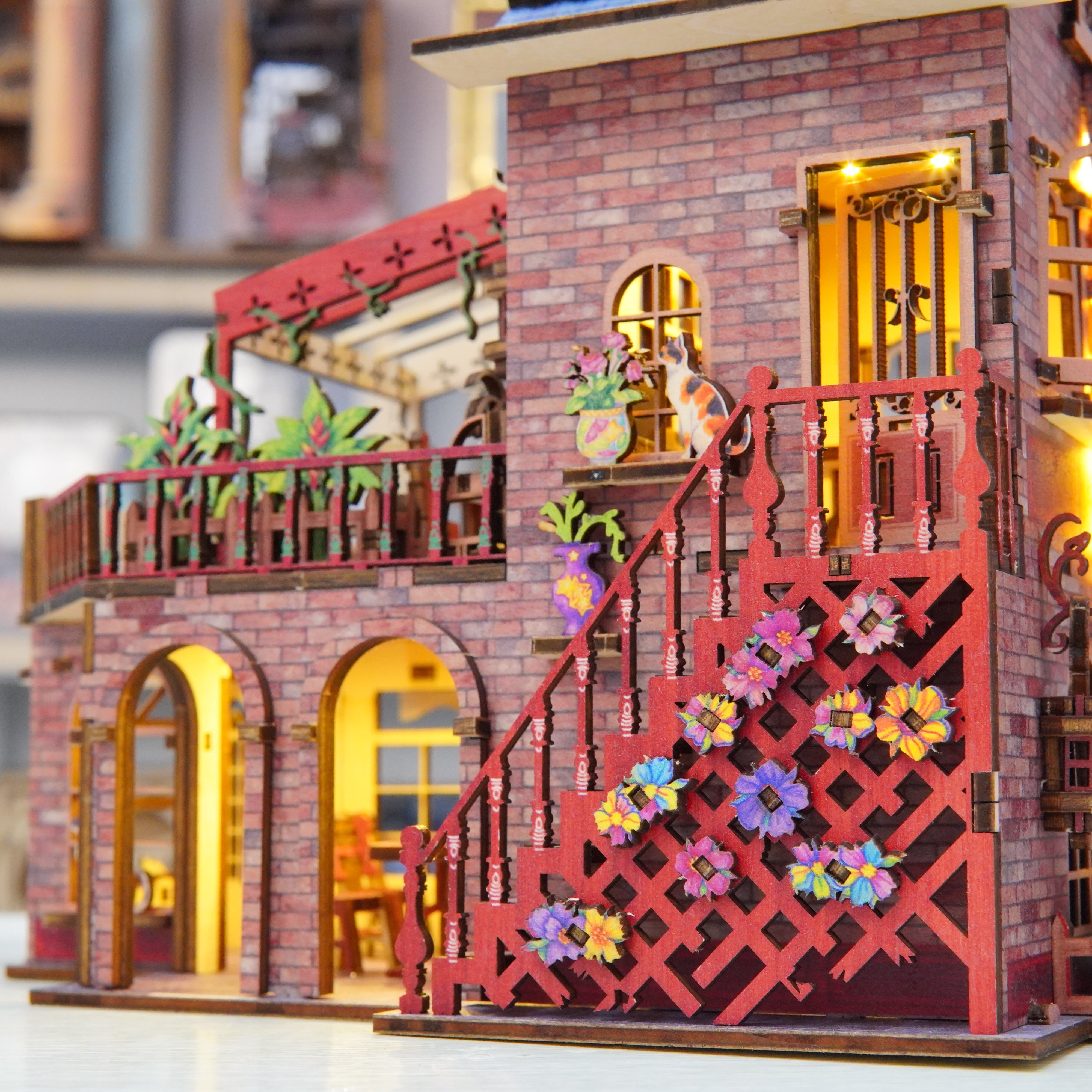 Halom Cat’s Balcony DIY Book Nook Kit