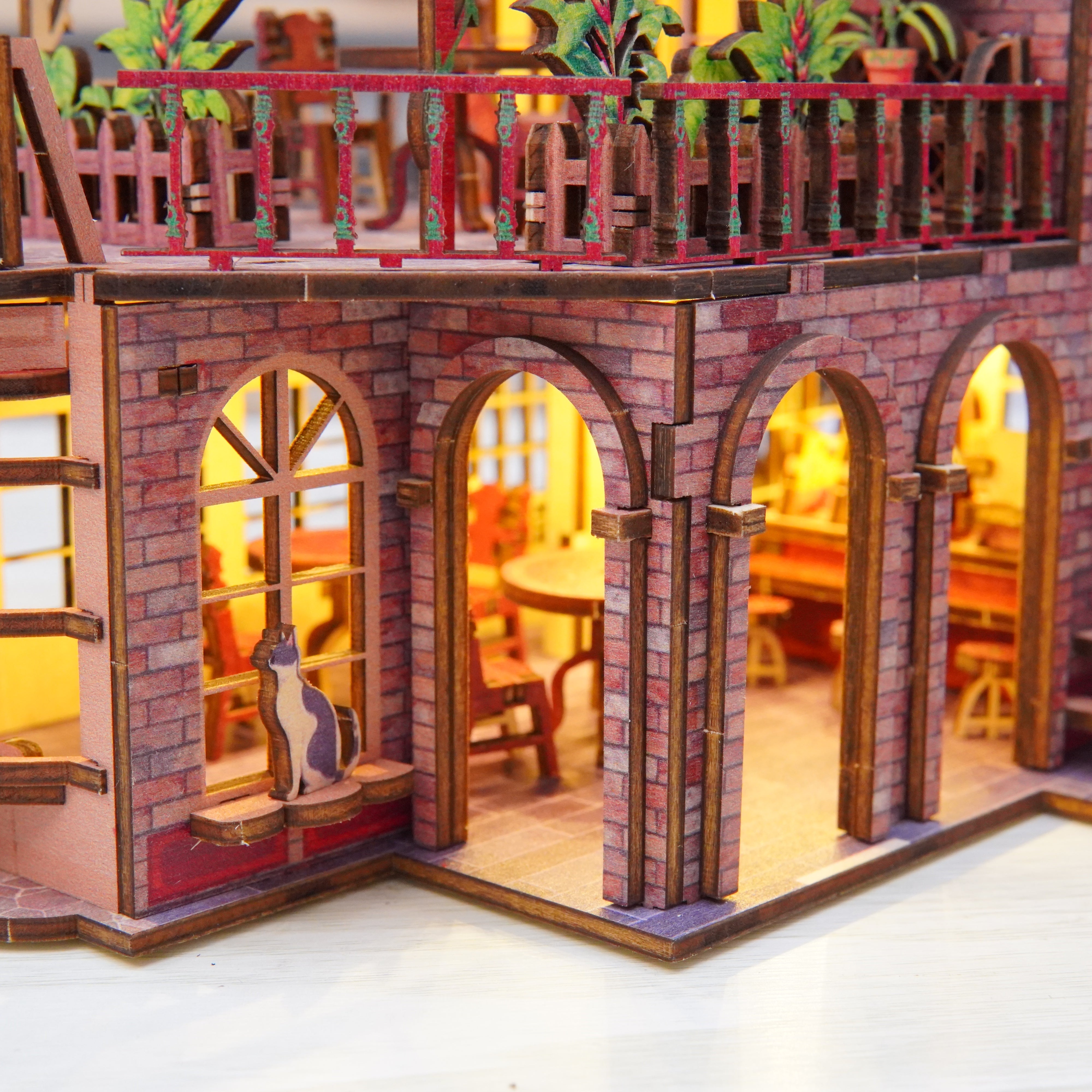 Halom Cat’s Balcony DIY Book Nook Kit
