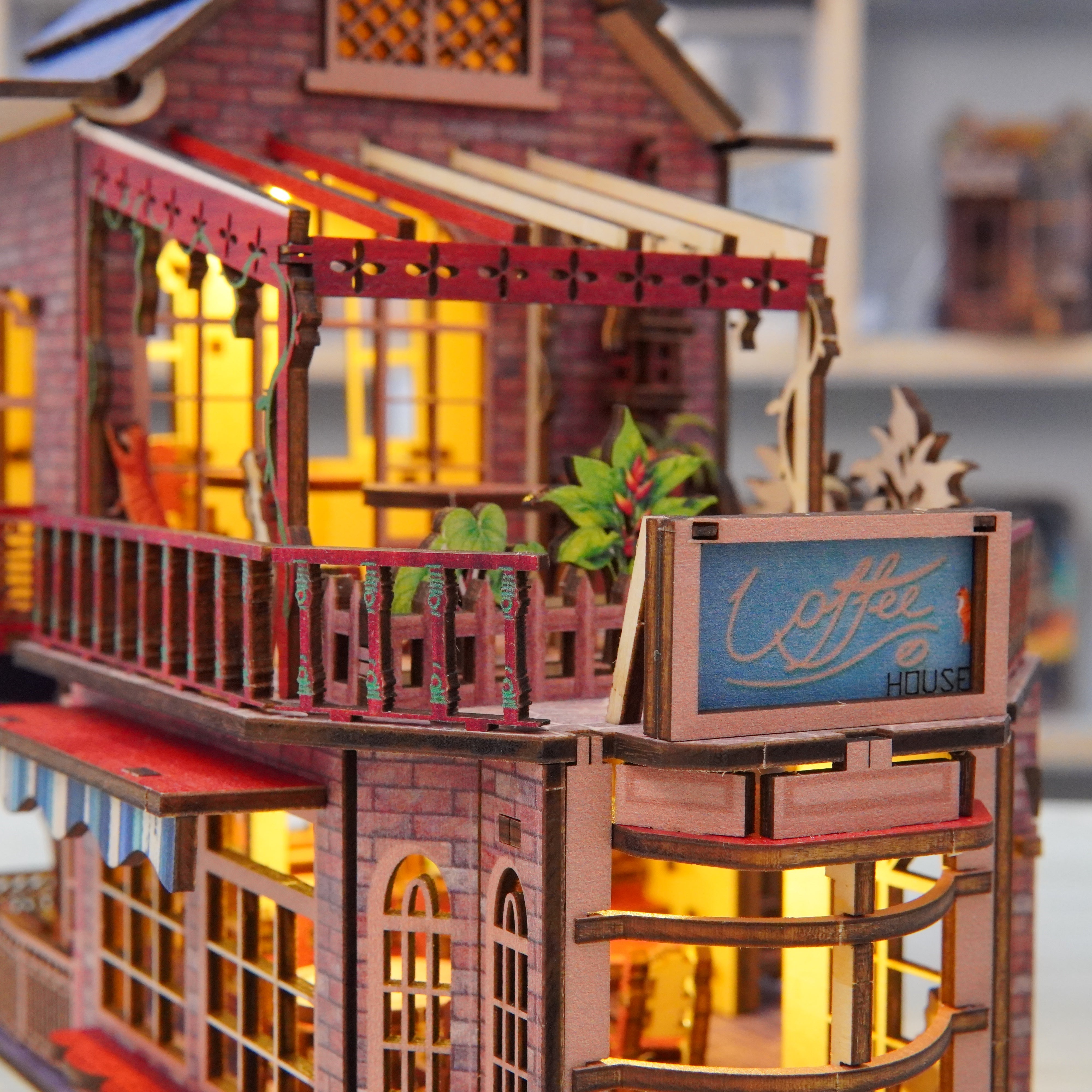 Halom Cat’s Balcony DIY Book Nook Kit