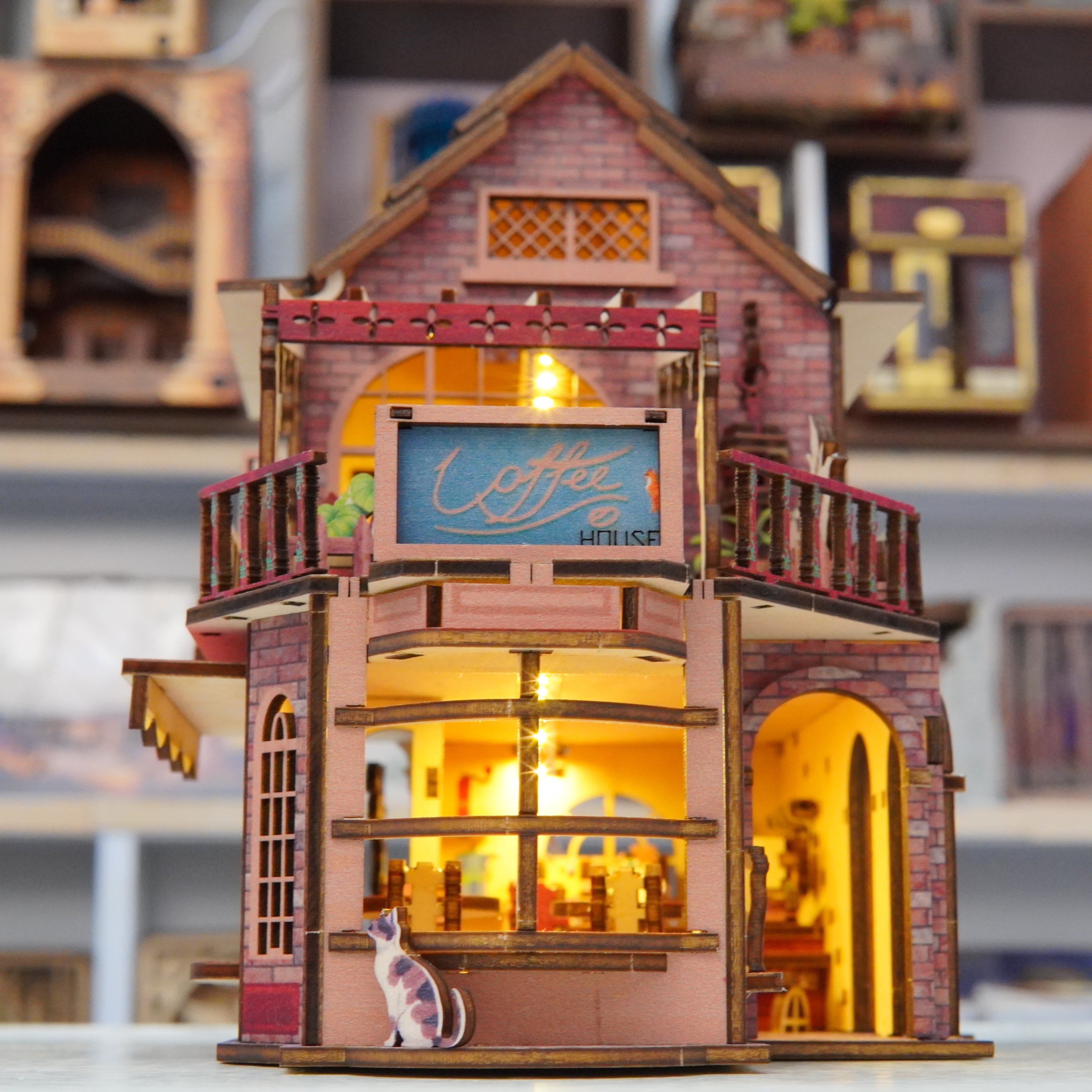Halom Cat’s Balcony DIY Book Nook Kit