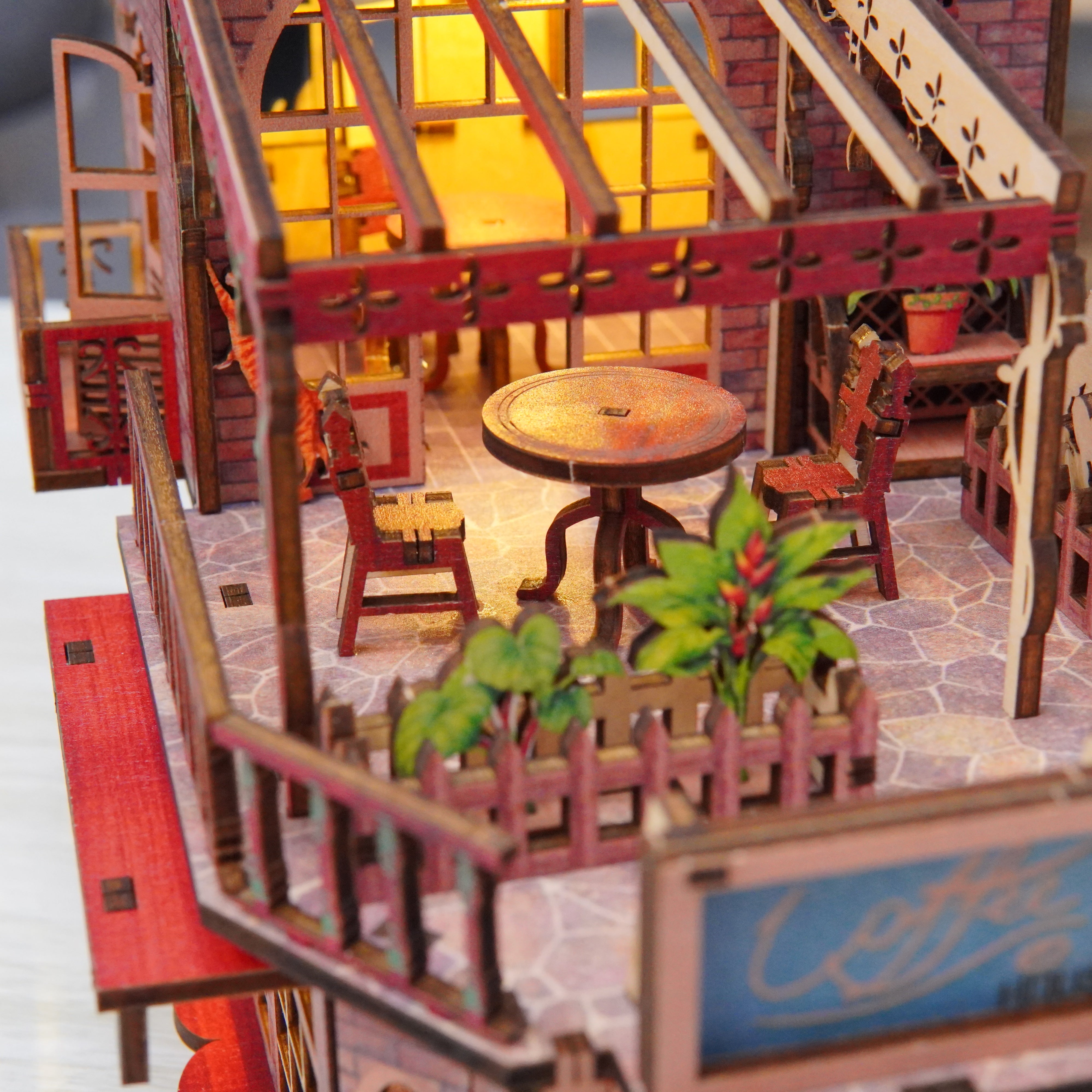 Halom Cat’s Balcony DIY Book Nook Kit