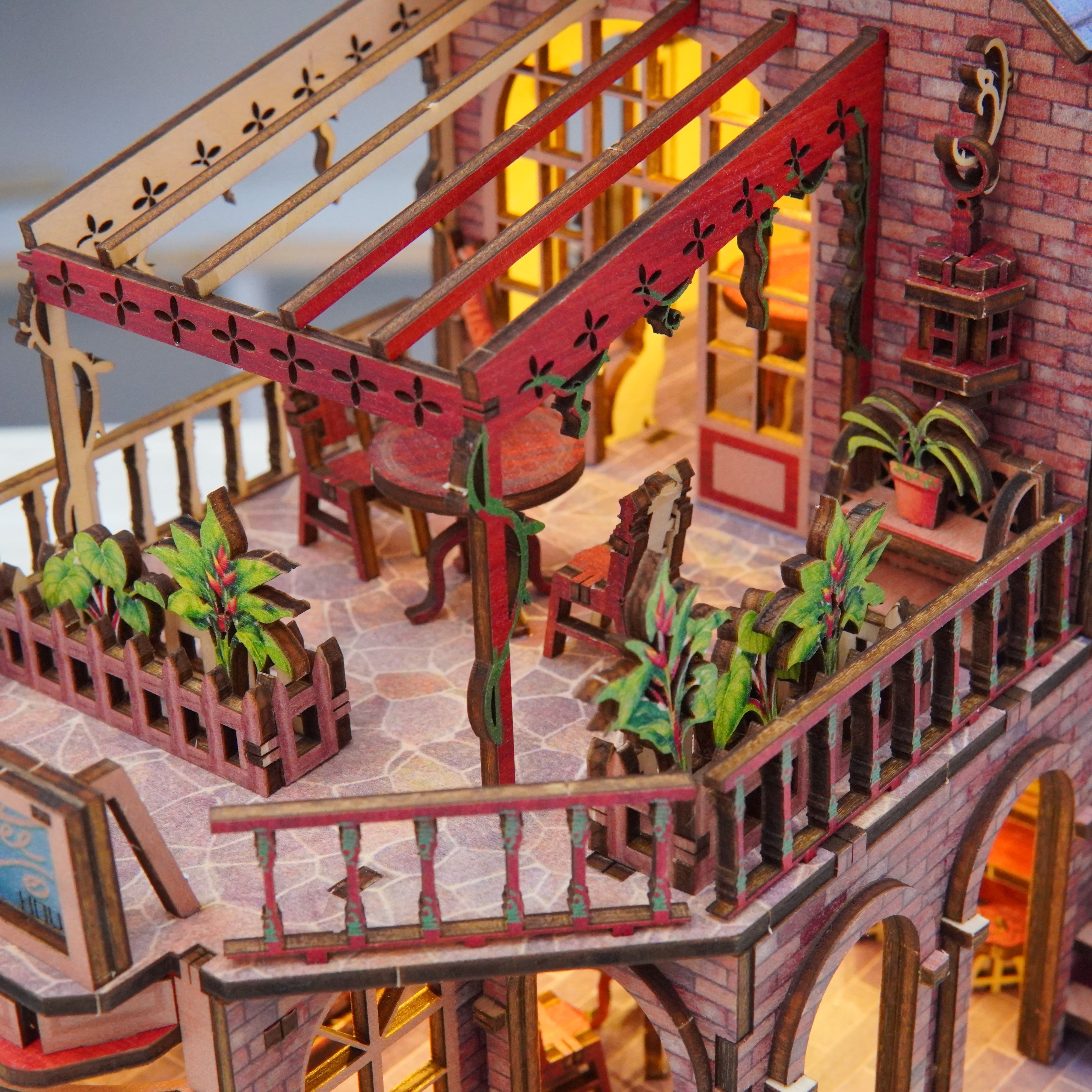 Halom Cat’s Balcony DIY Book Nook Kit