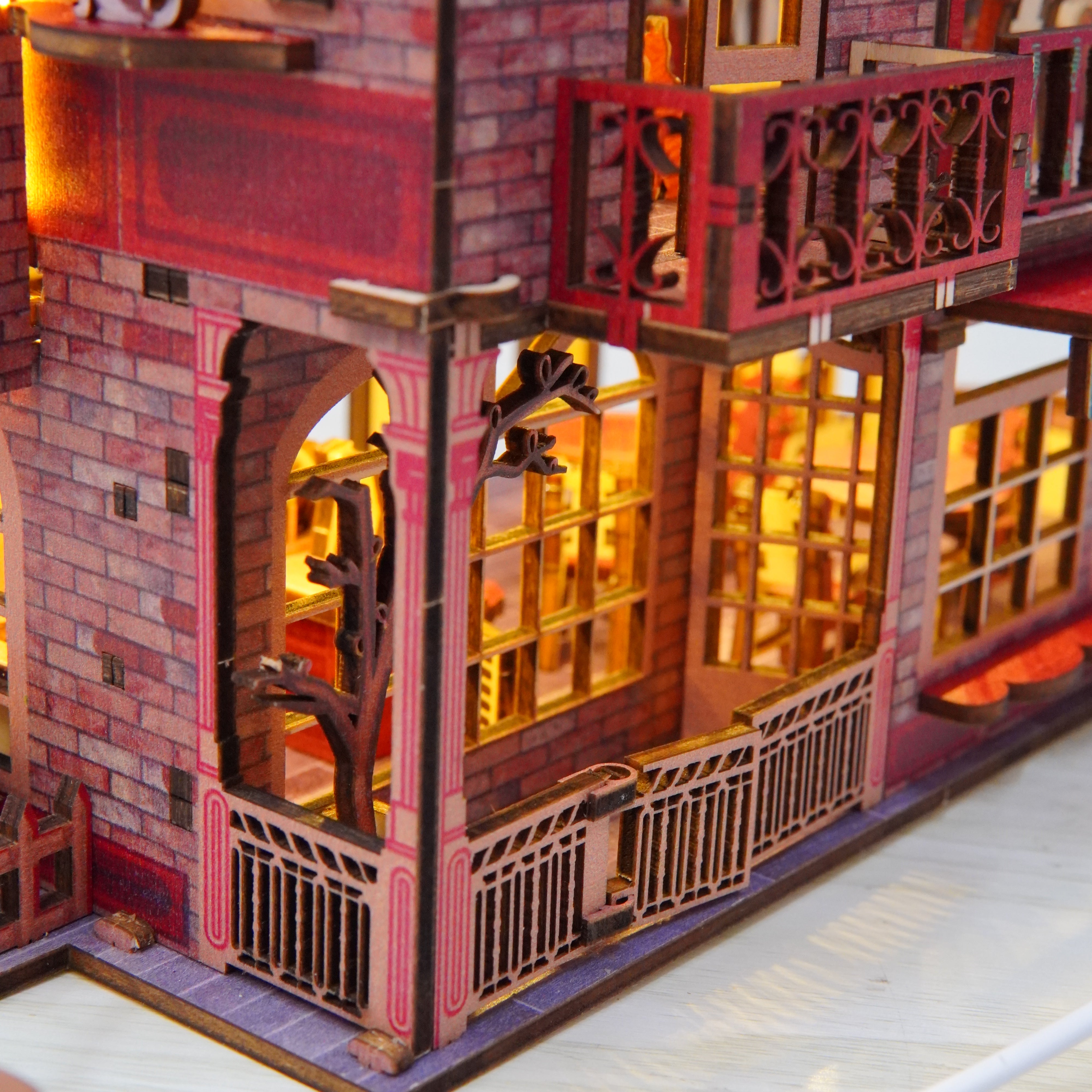 Halom Cat’s Balcony DIY Book Nook Kit
