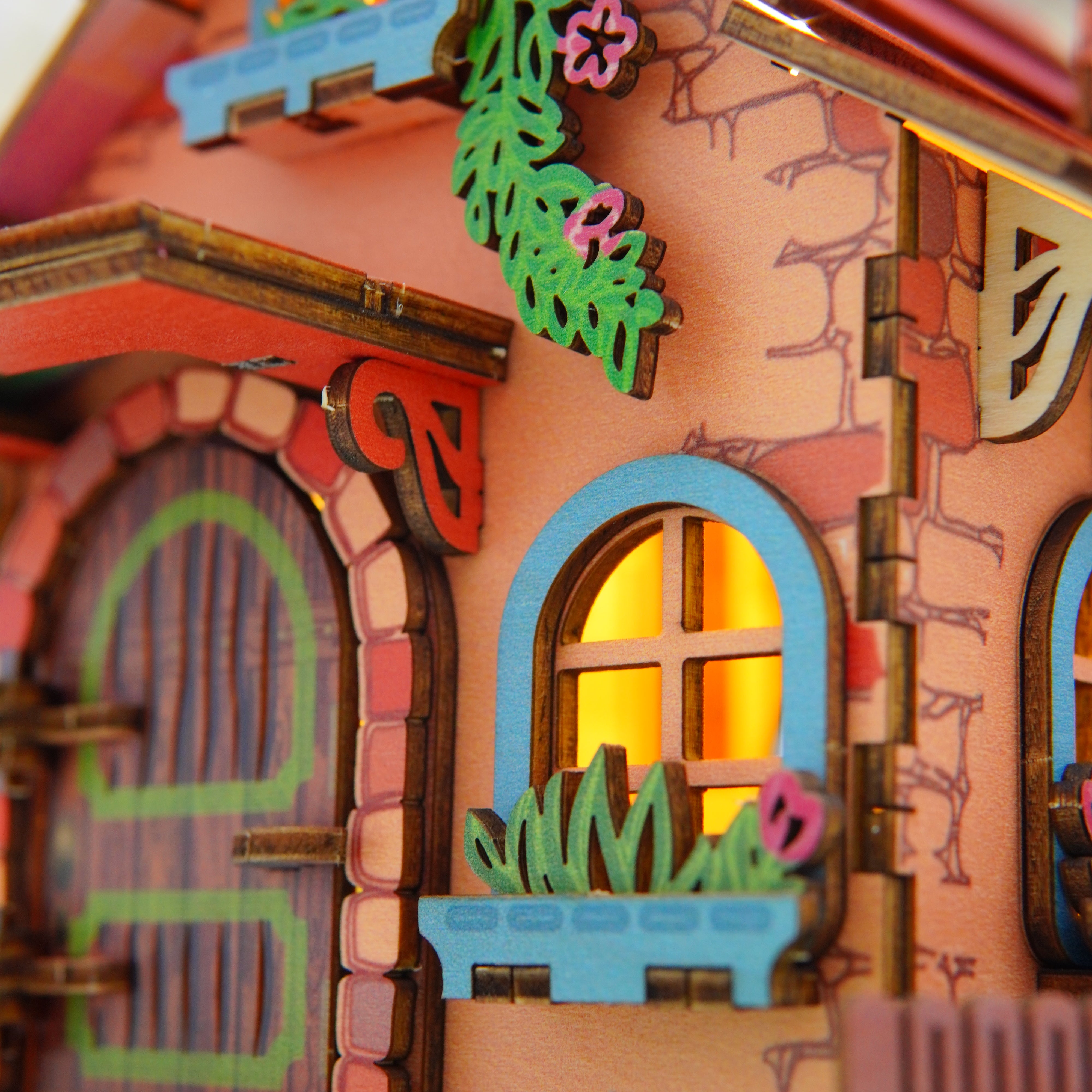 Halom Fairy Cottage DIY Wooden House Kit with LED