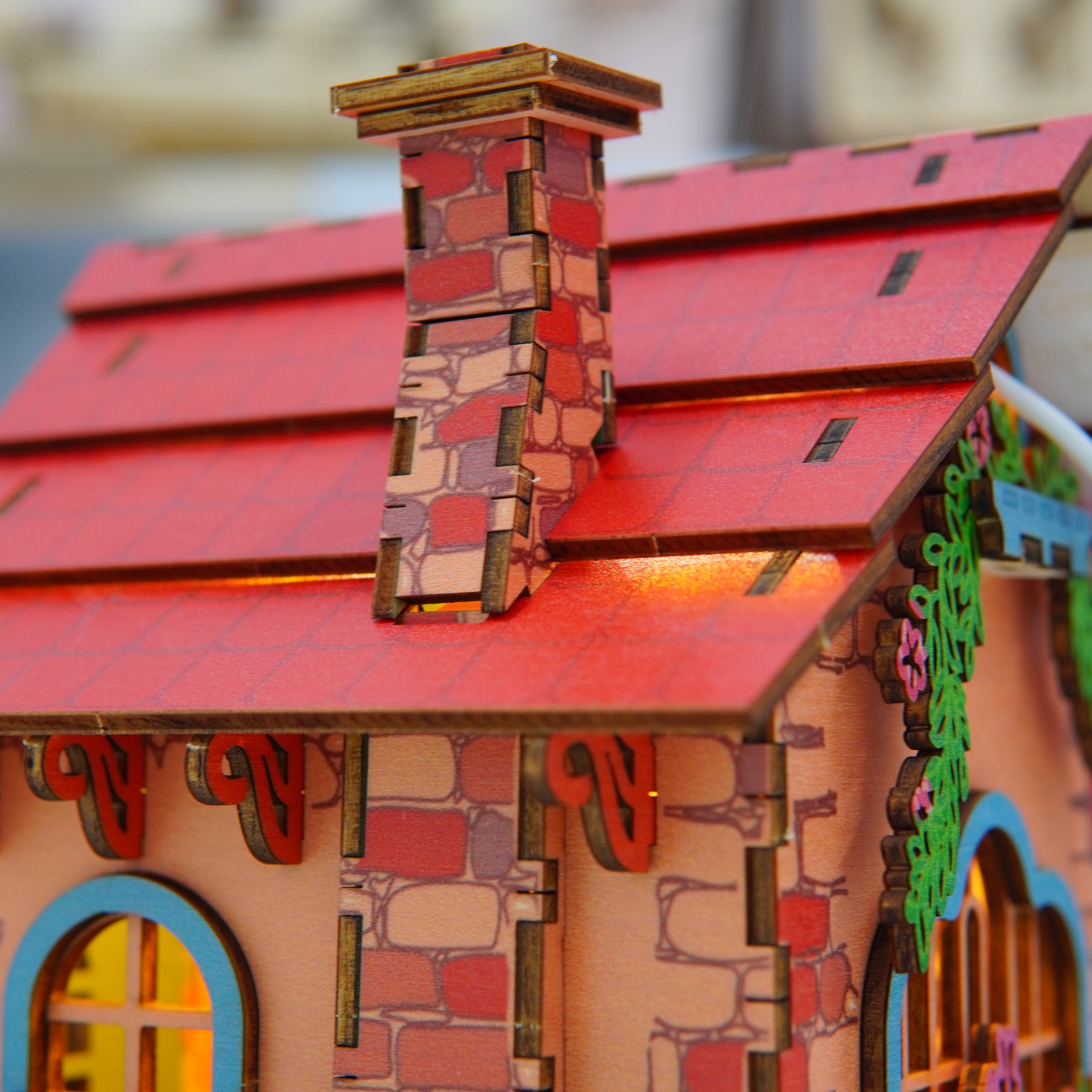 Halom Fairy Cottage DIY Wooden House Kit with LED