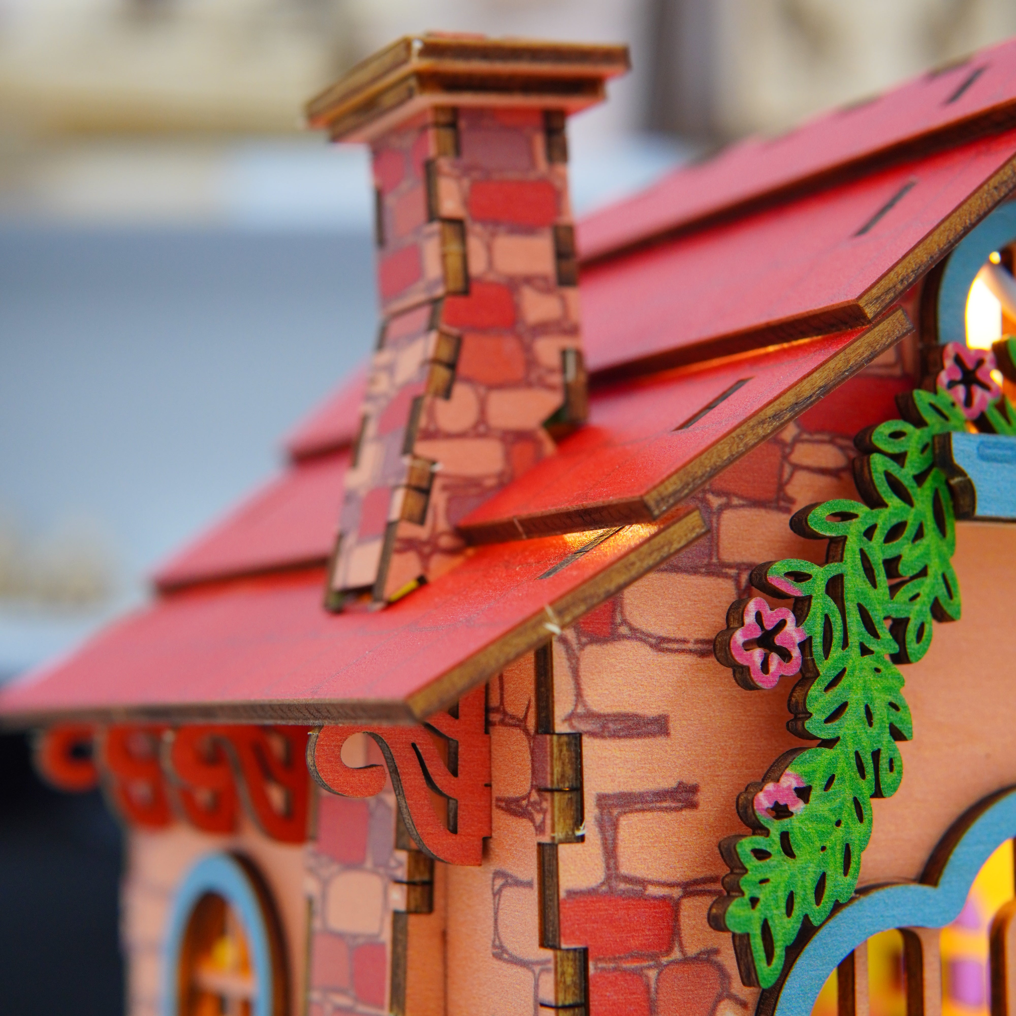 Halom Fairy Cottage DIY Wooden House Kit with LED