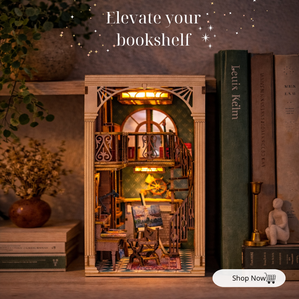 Halom Artist’s Loft DIY Book Nook Kit