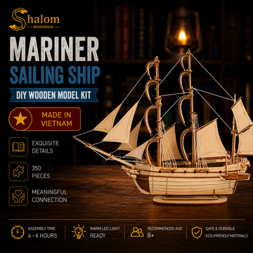 Halom Mariner Sailing Ship DIY Wooden Model Kit