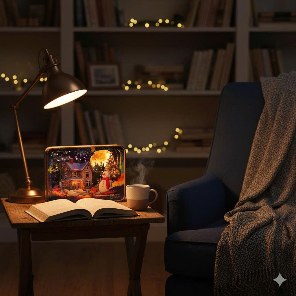 Halom Noelight Christmas DIY Night Light Book Nook Kit