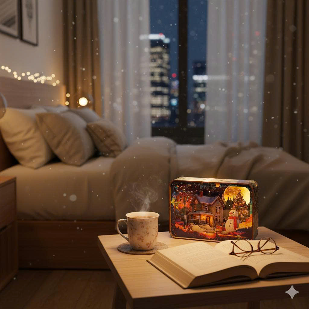 Halom Noelight Christmas DIY Night Light Book Nook Kit