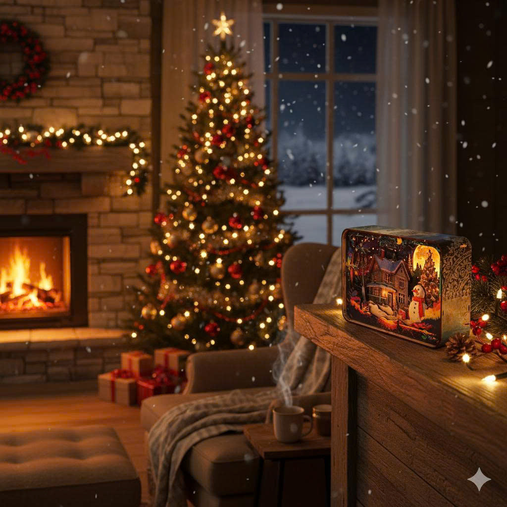 Halom Noelight Christmas DIY Night Light Book Nook Kit