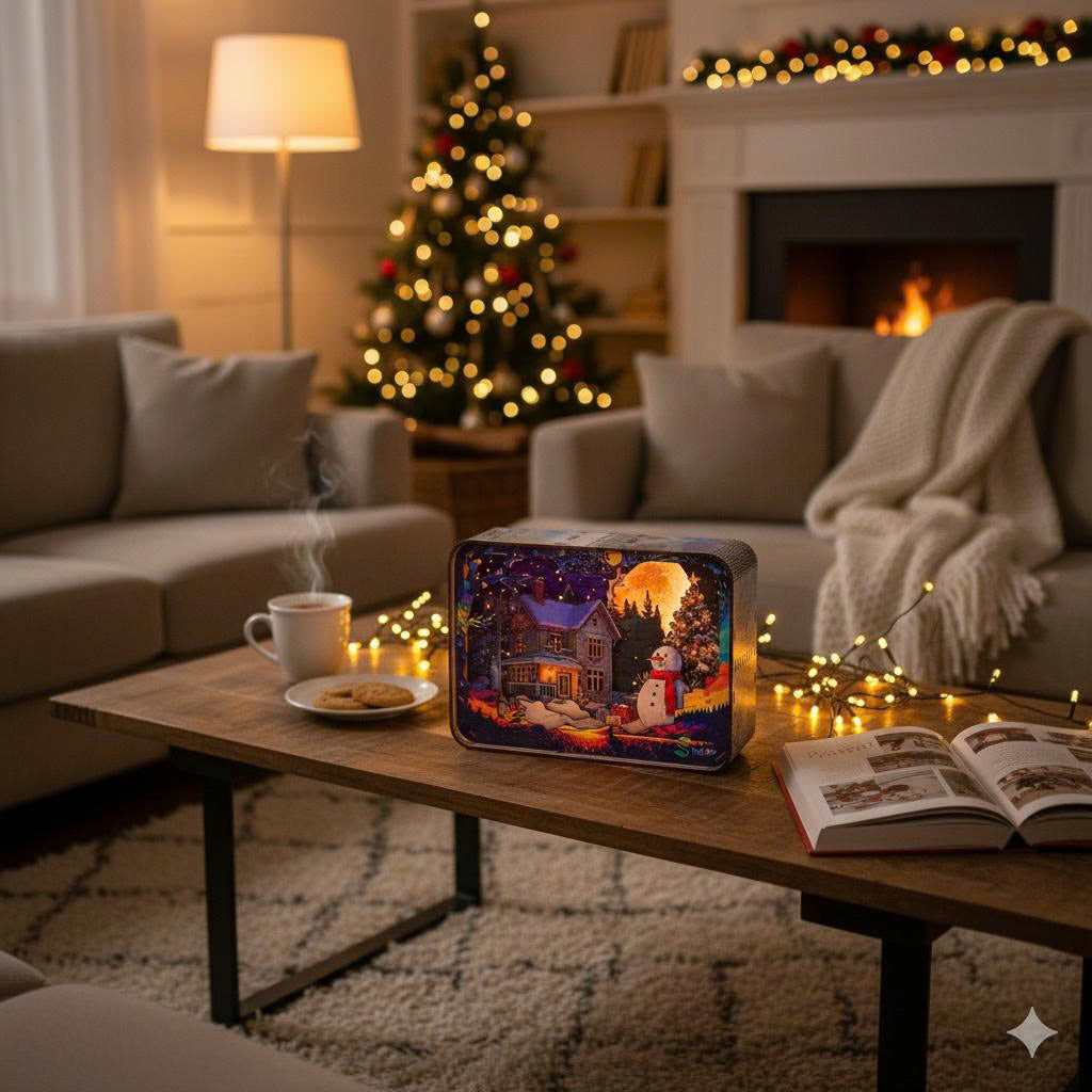 Halom Noelight Christmas DIY Night Light Book Nook Kit