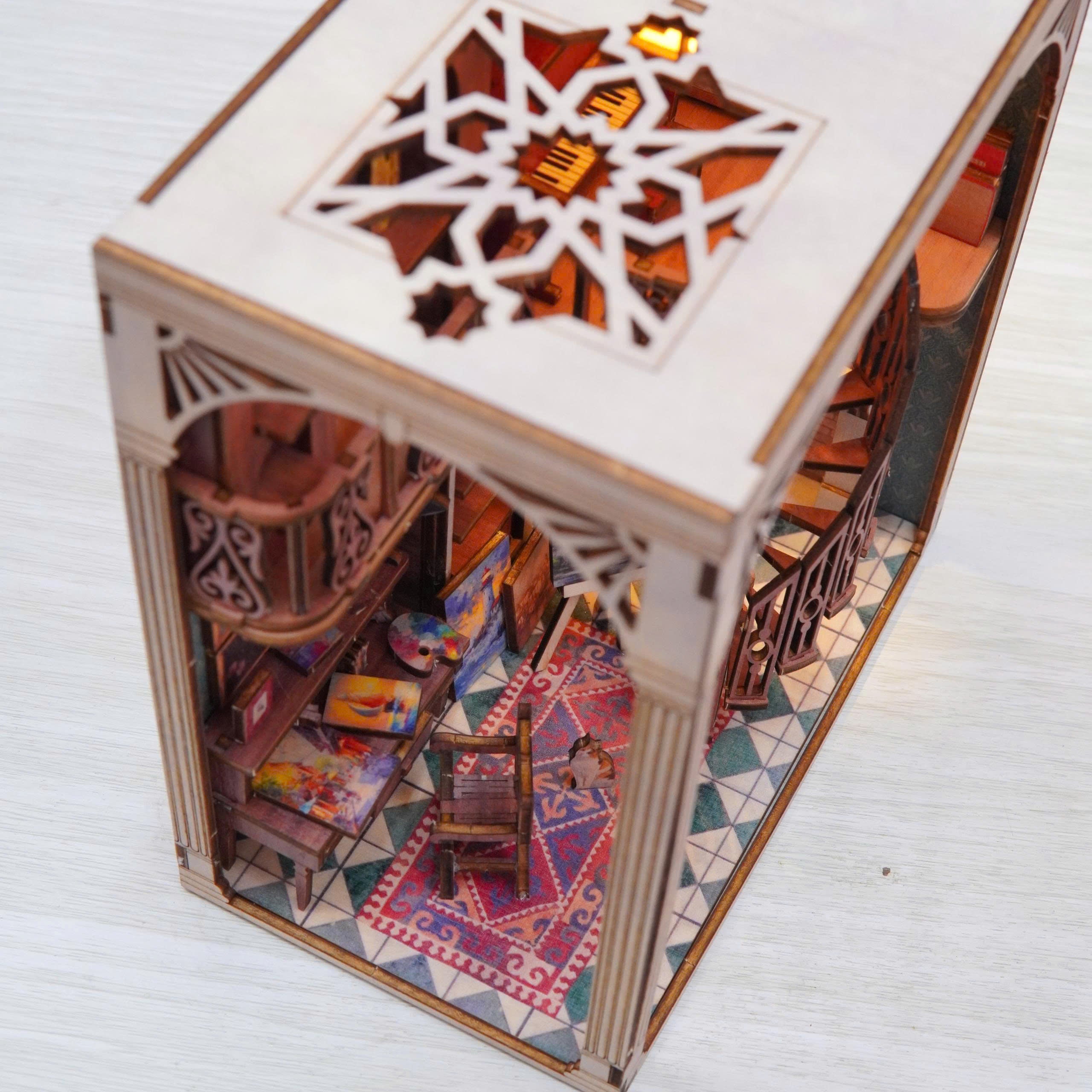 Halom Artist’s Loft DIY Book Nook Kit