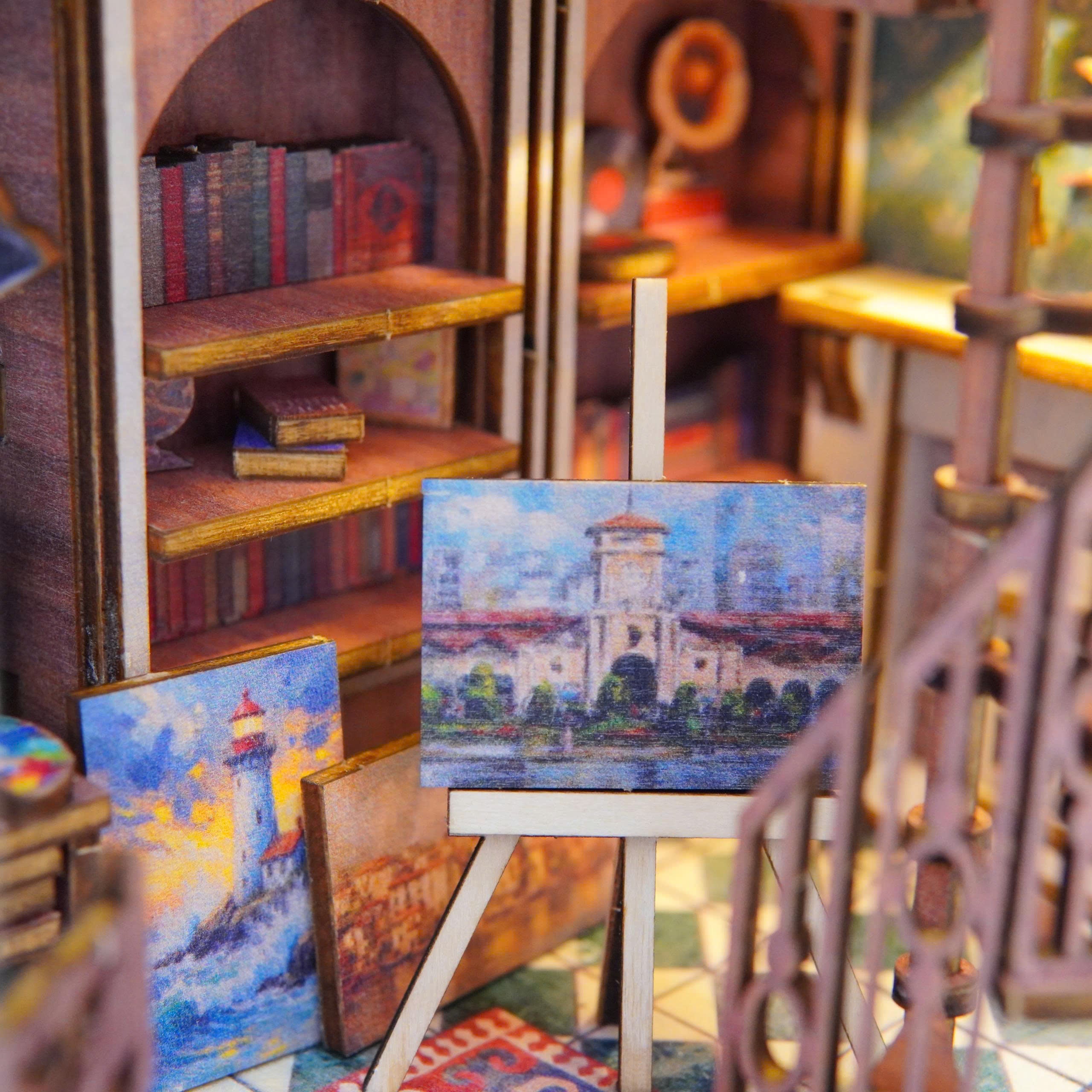 Halom Artist’s Loft DIY Book Nook Kit