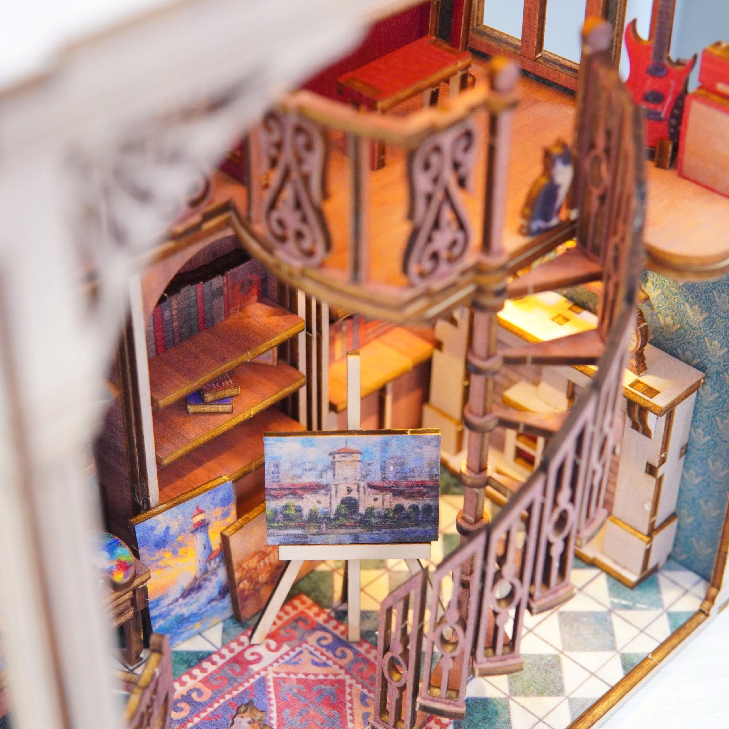 Halom Artist’s Loft DIY Book Nook Kit
