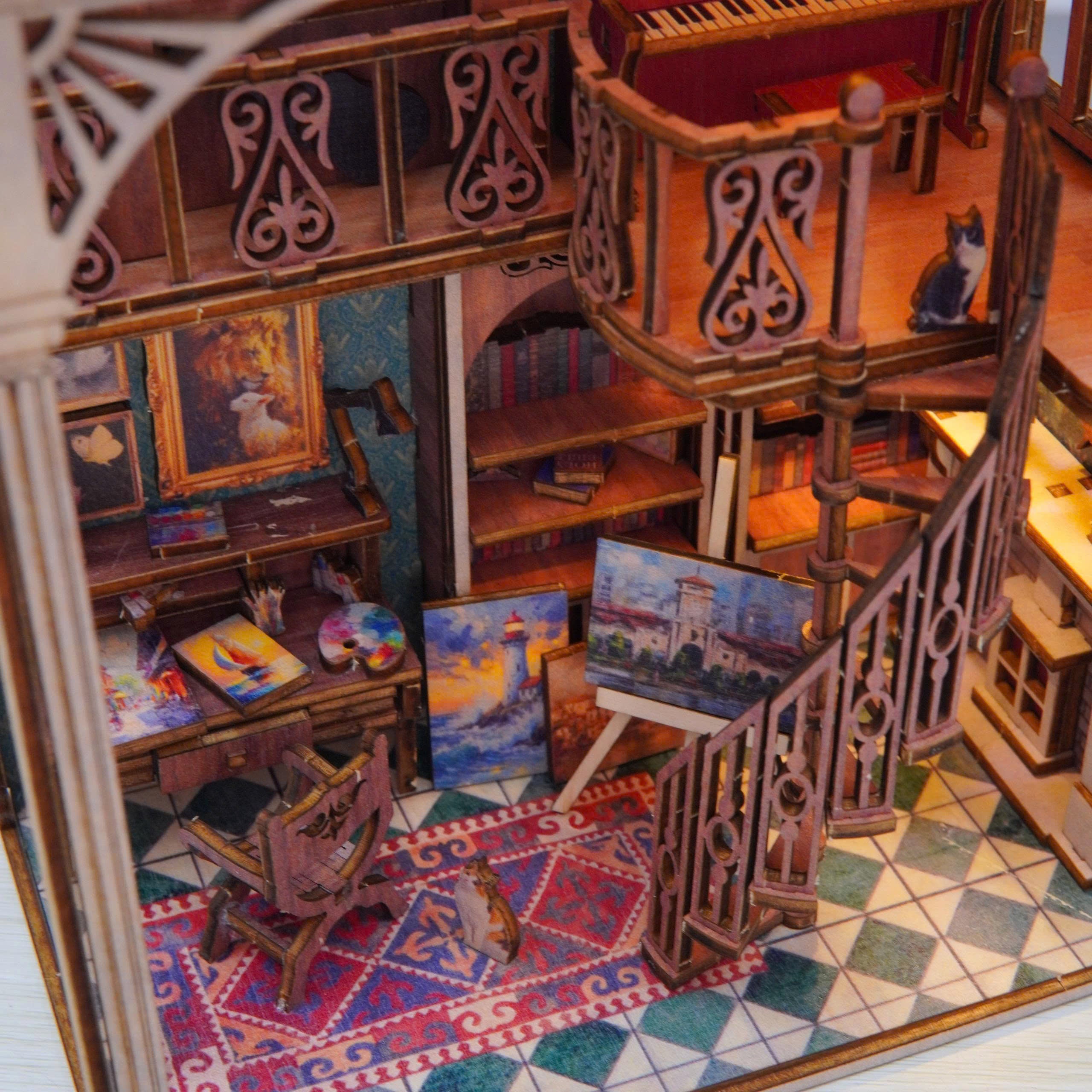 Halom Artist’s Loft DIY Book Nook Kit