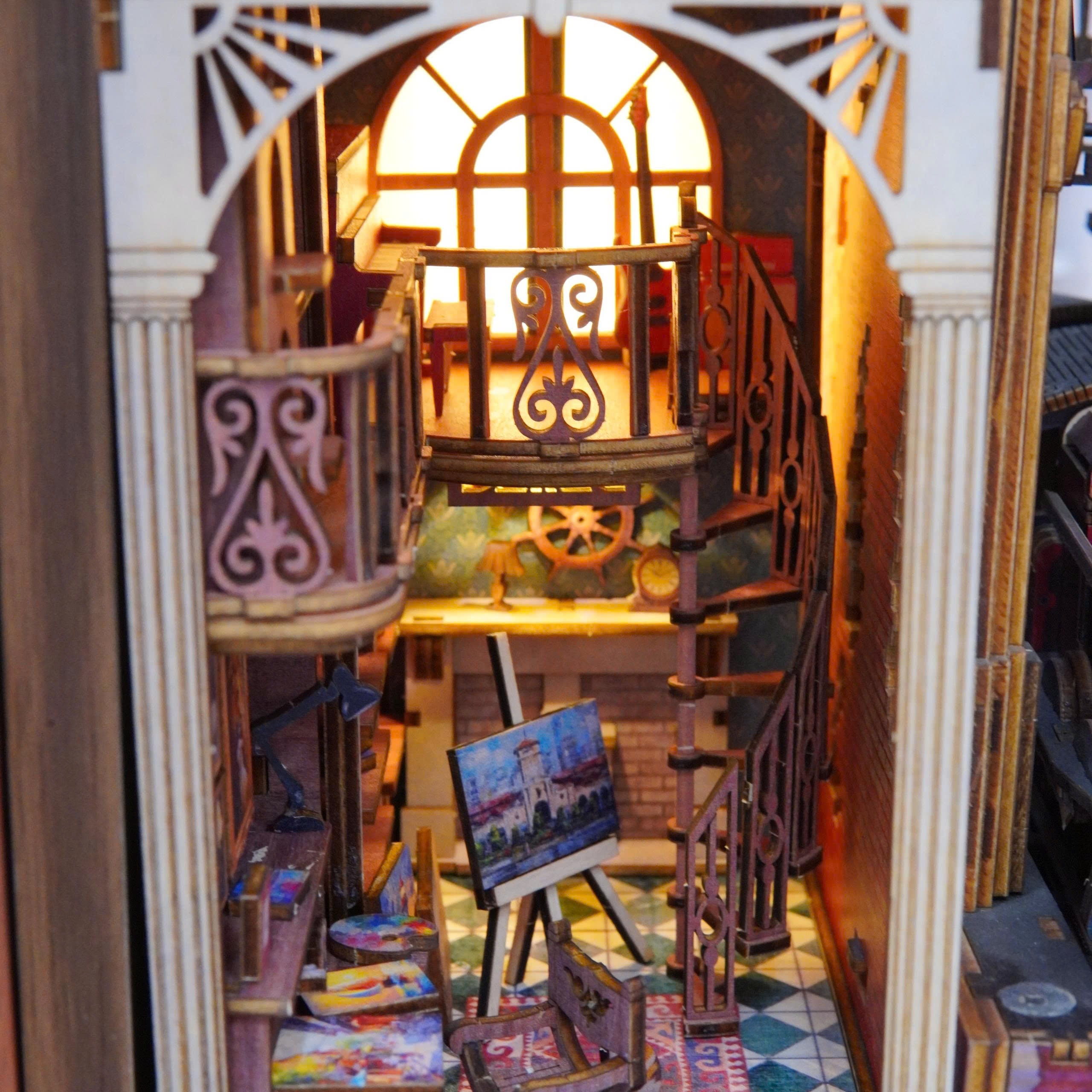 Halom Artist’s Loft DIY Book Nook Kit