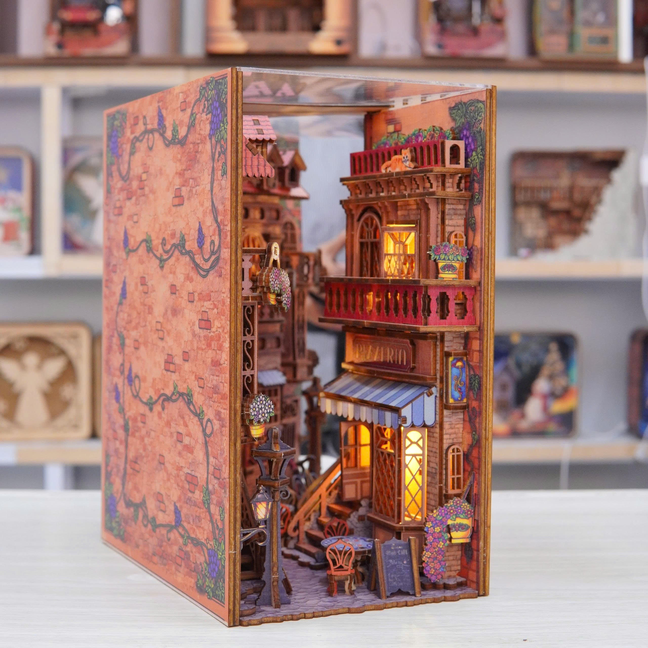 Halom European Alley DIY Book Nook Kit