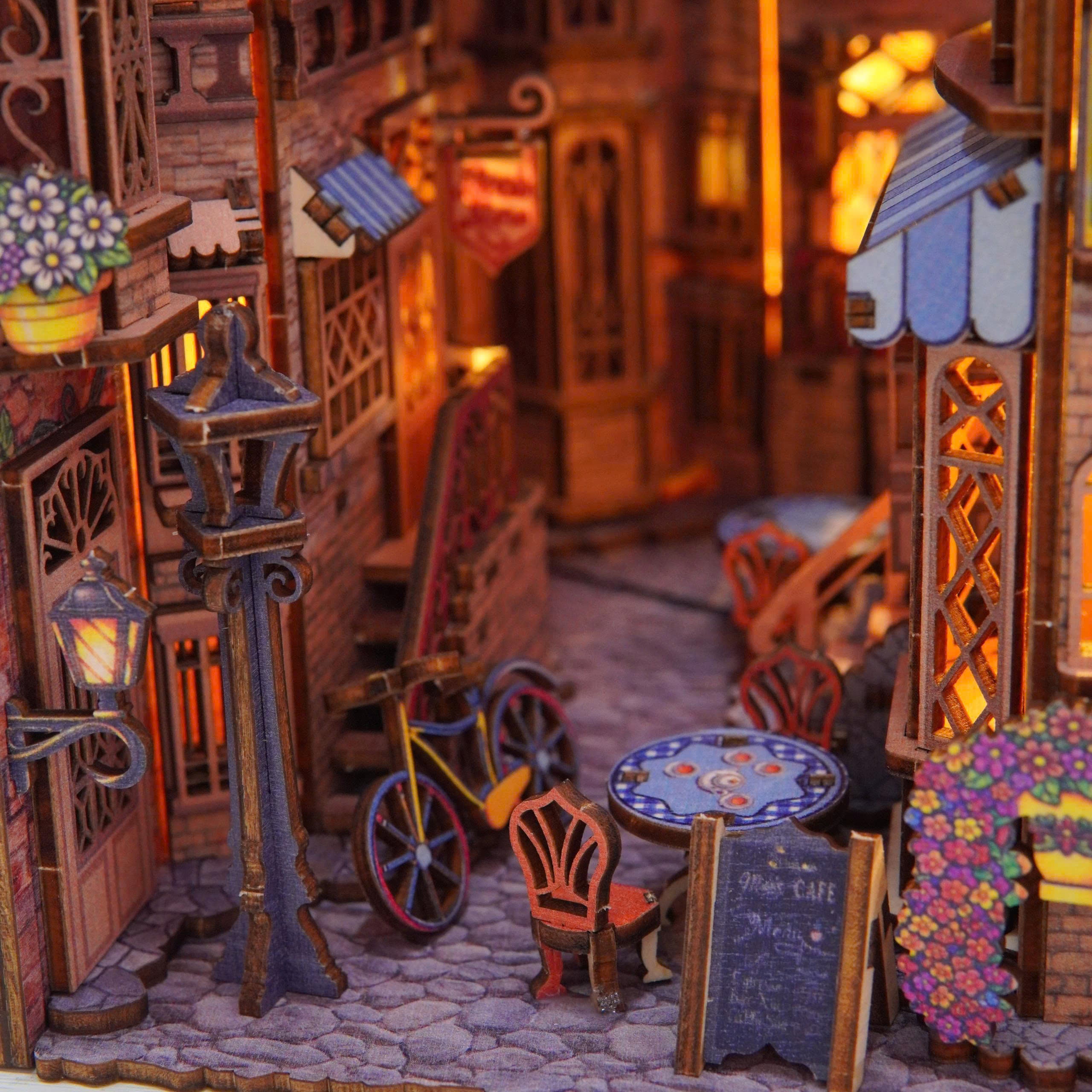 Halom European Alley DIY Book Nook Kit