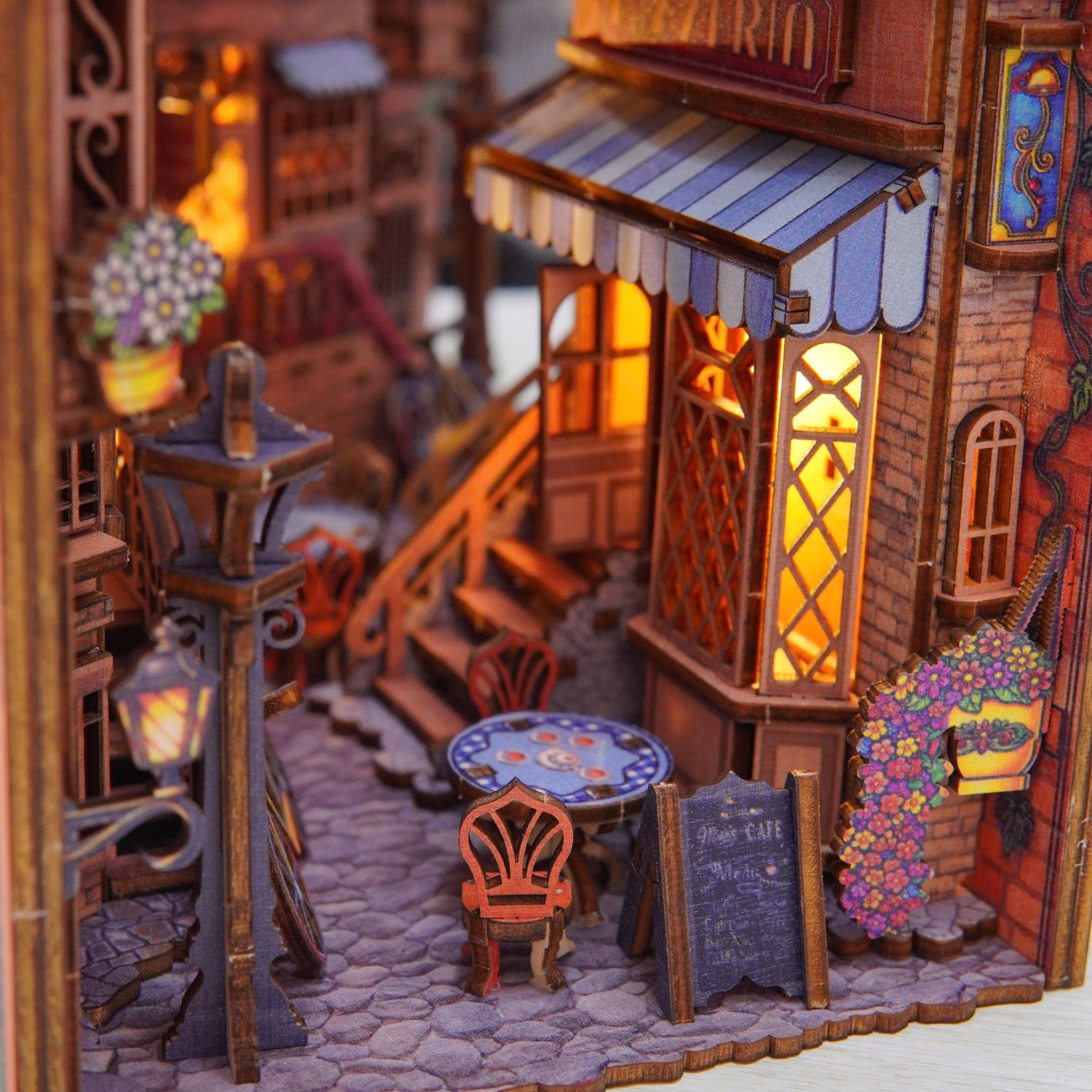 Halom European Alley DIY Book Nook Kit