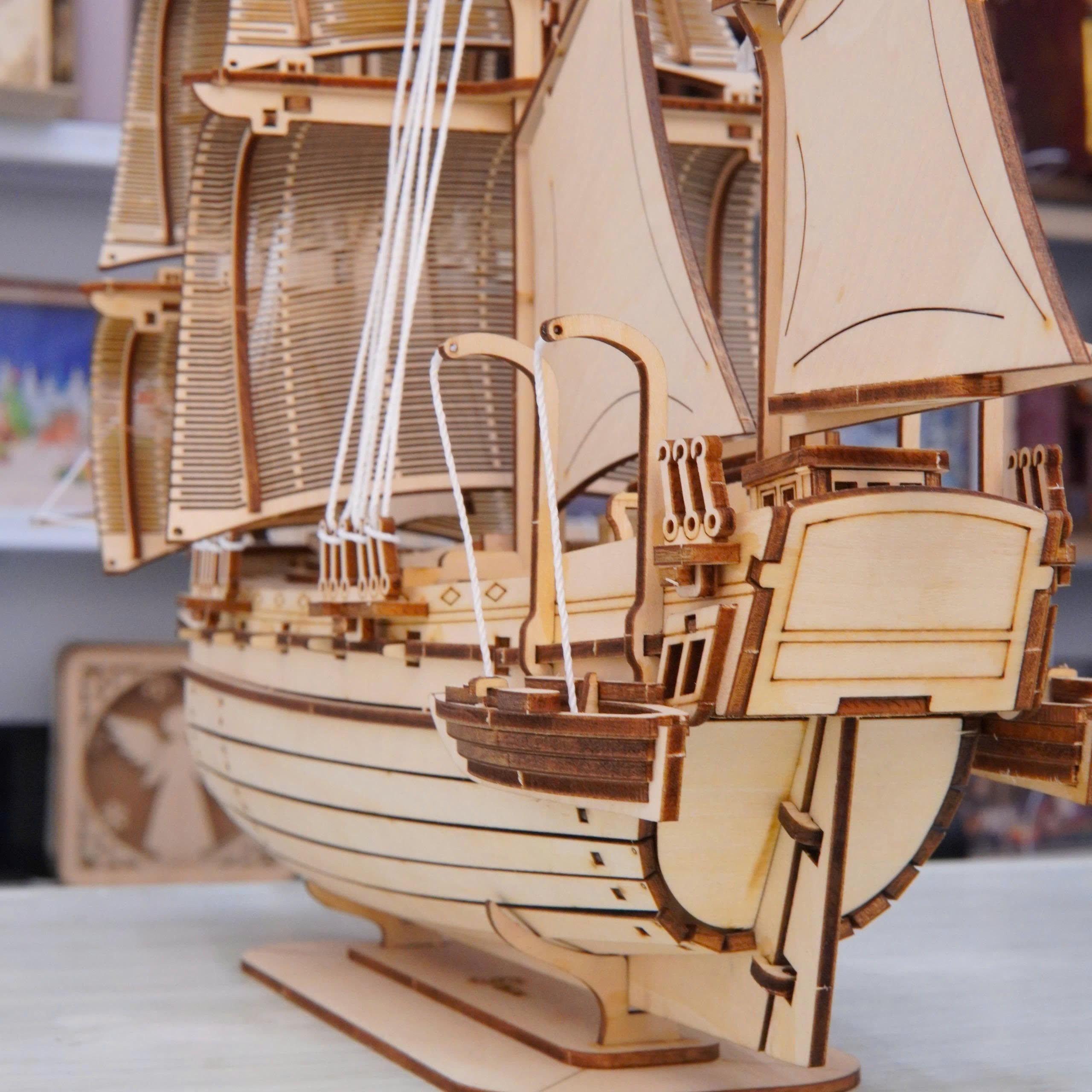 Halom Mariner Sailing Ship DIY Wooden Model Kit