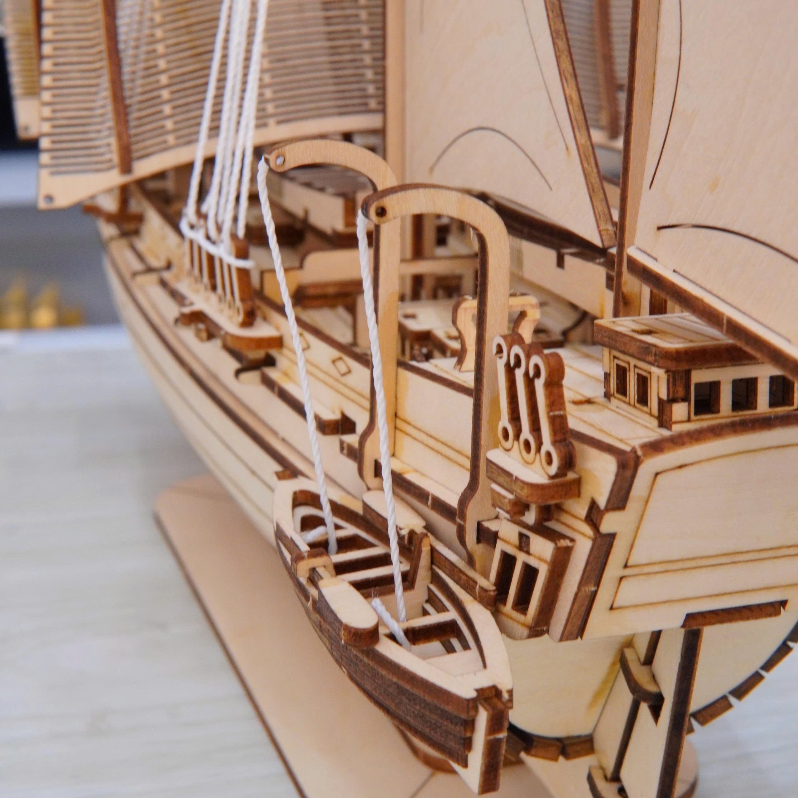 Halom Mariner Sailing Ship DIY Wooden Model Kit