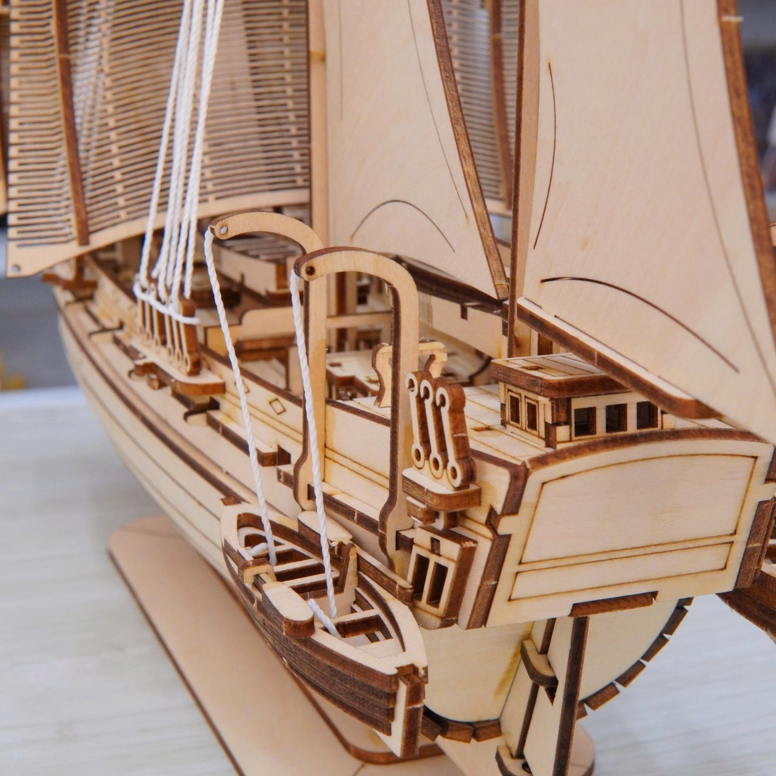 Halom Mariner Sailing Ship DIY Wooden Model Kit