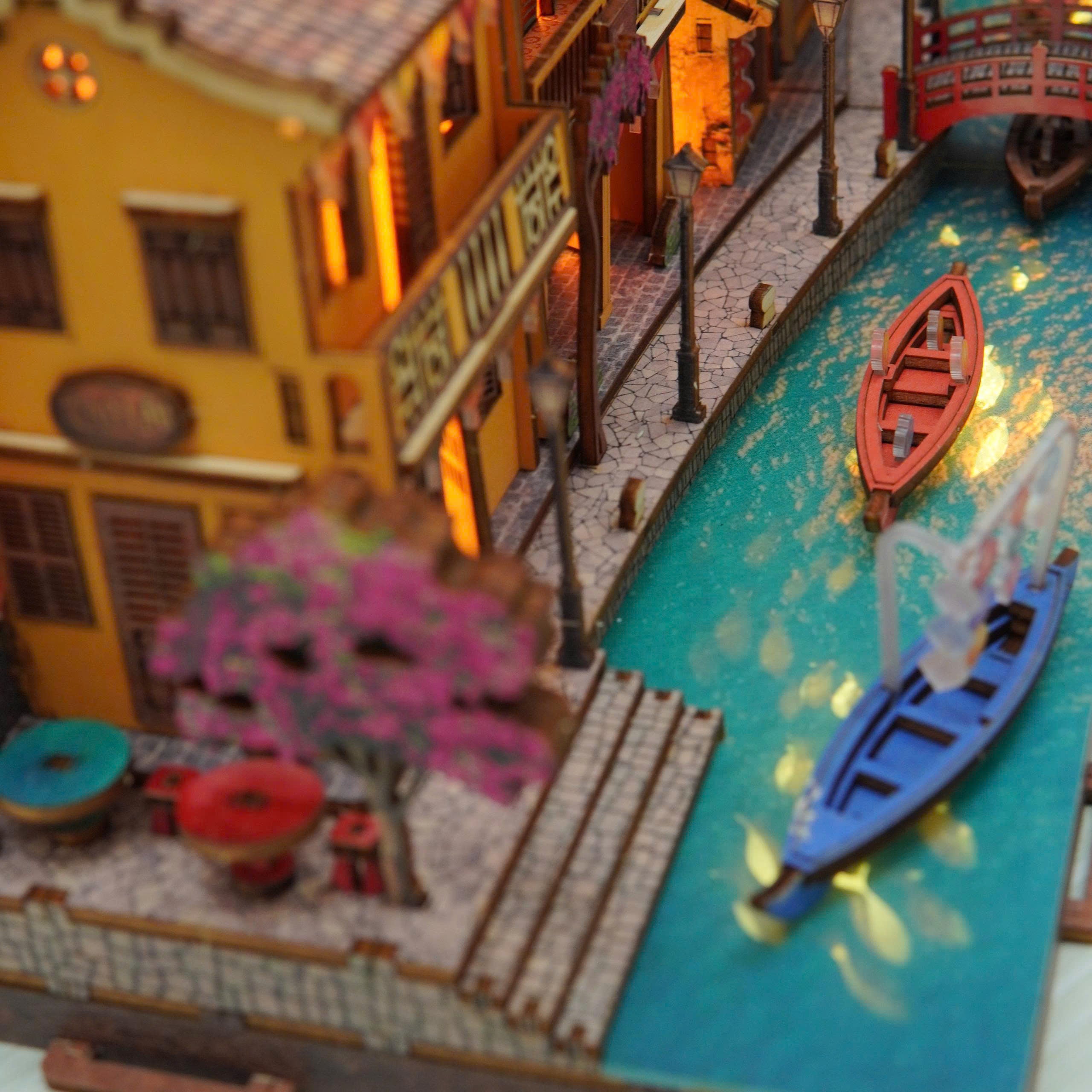 Halom Hoi An Lantern River – DIY Wooden Miniature House Kit with LED Light