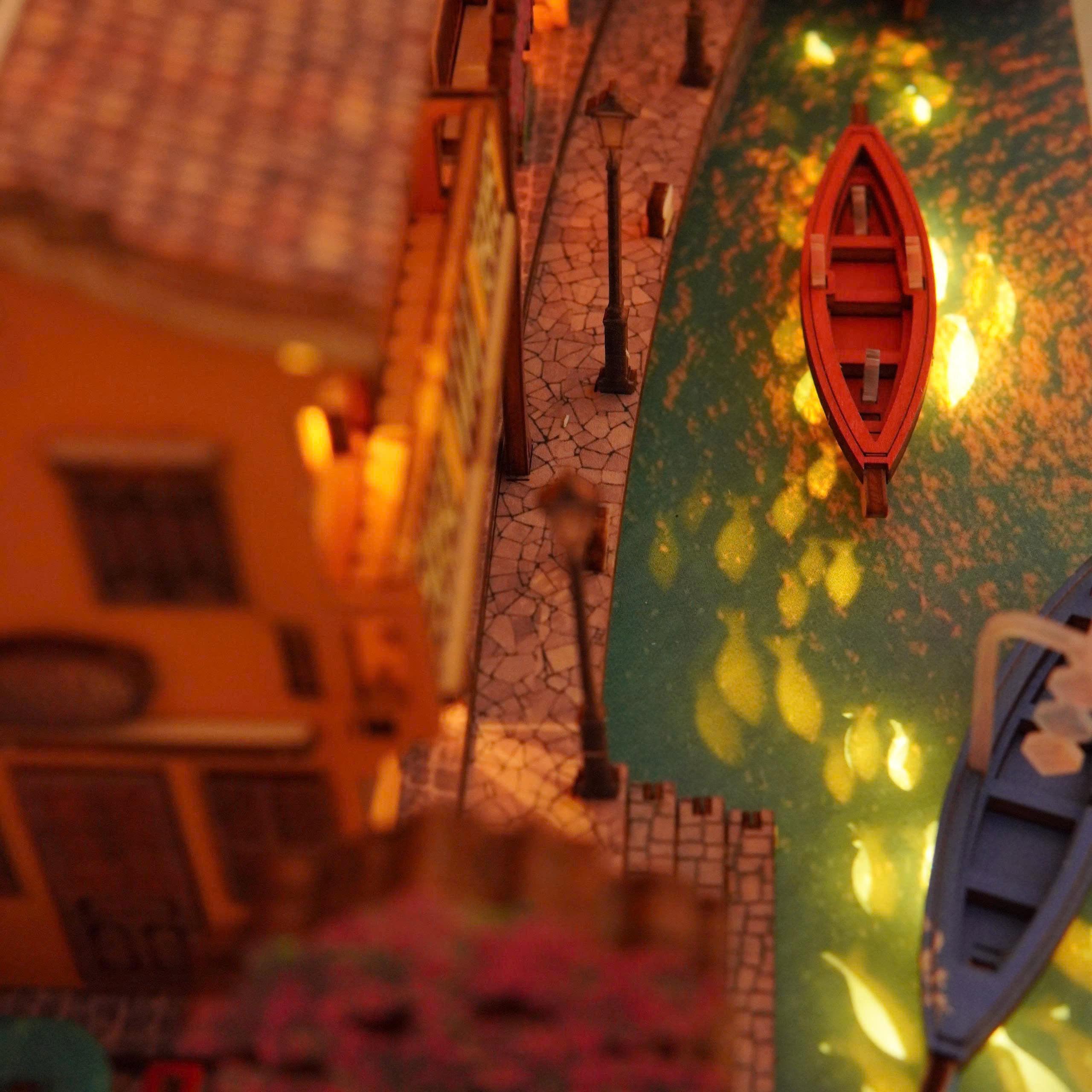 Halom Hoi An Lantern River – DIY Wooden Miniature House Kit with LED Light